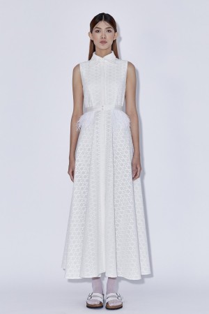 Lily-of-the-valley shirt-dress